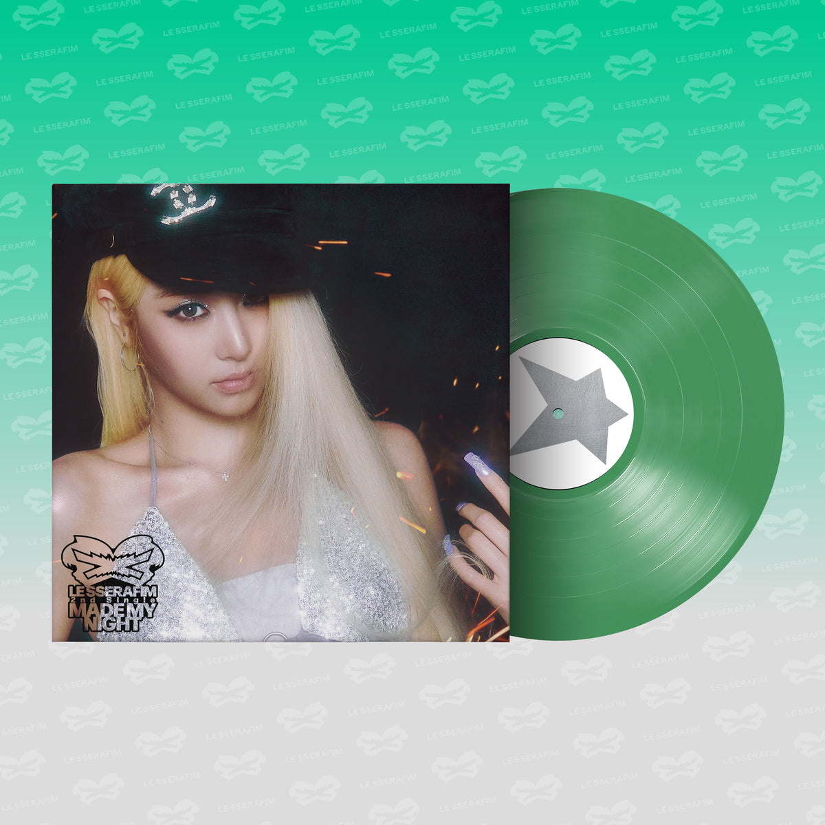 LE SSERAFIM 2nd Single Album 'Made My Night' Vinyl (SPRING GREEN ver.)