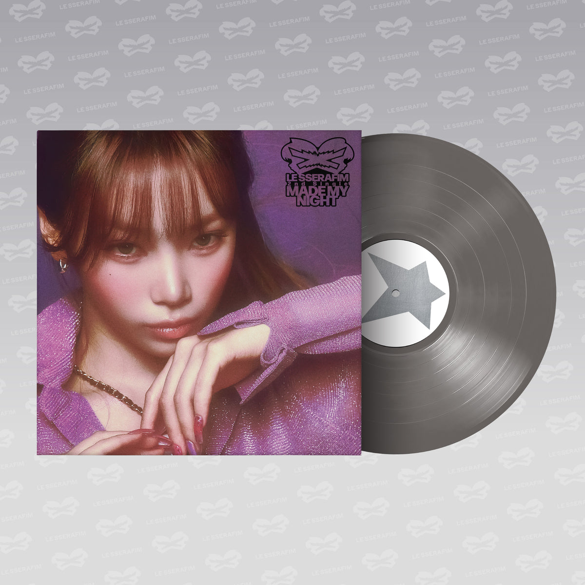 LE SSERAFIM 2nd Single Album 'Made My Night' Vinyl (CHIC SILVER ver.)