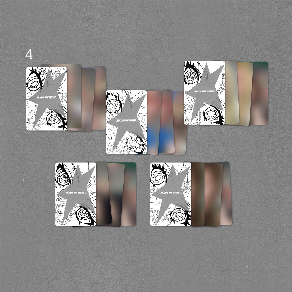 LE SSERAFIM 2nd Single Album 'Made My Night' Vinyl (SPRING GREEN ver.) Cards