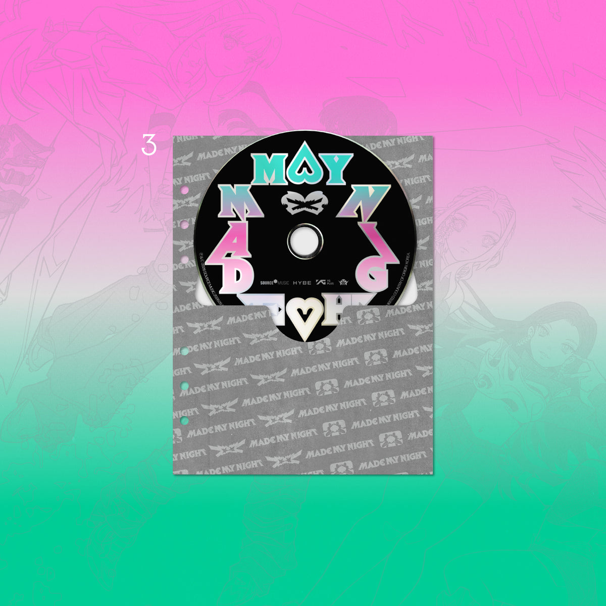 LE SSERAFIM 2nd Single Album 'Made My Night' CHEMICAL NIGHT (Signed ver.) CD