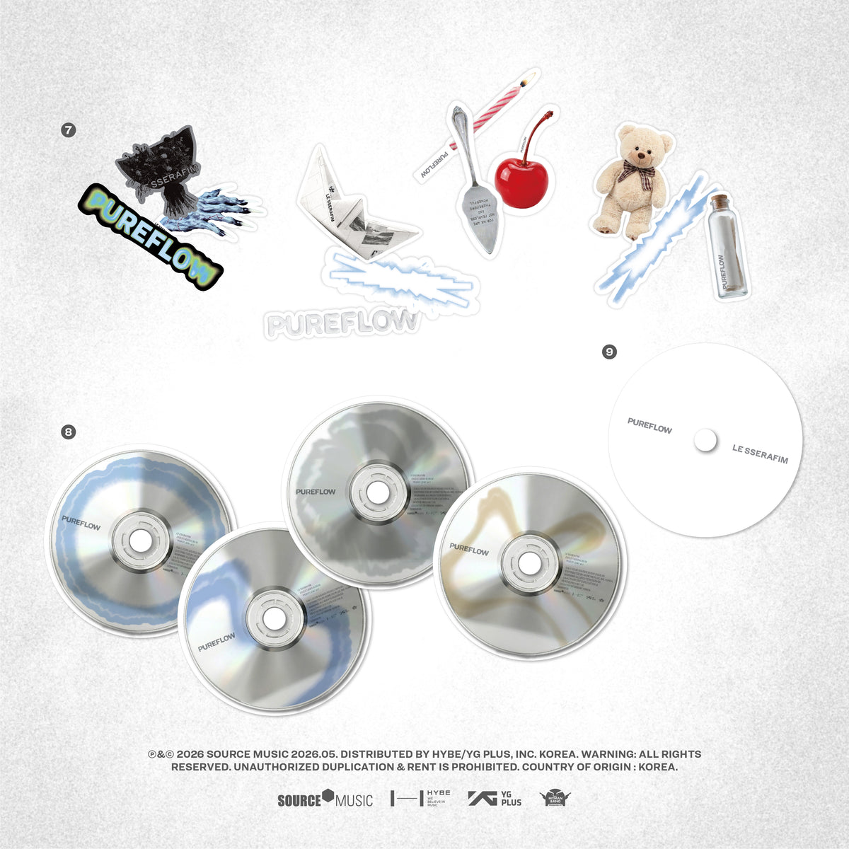 2nd Studio Album ‘PUREFLOW’ pt.1 PEONY ROOM (Signed ver.) - LE SSERAFIM ...