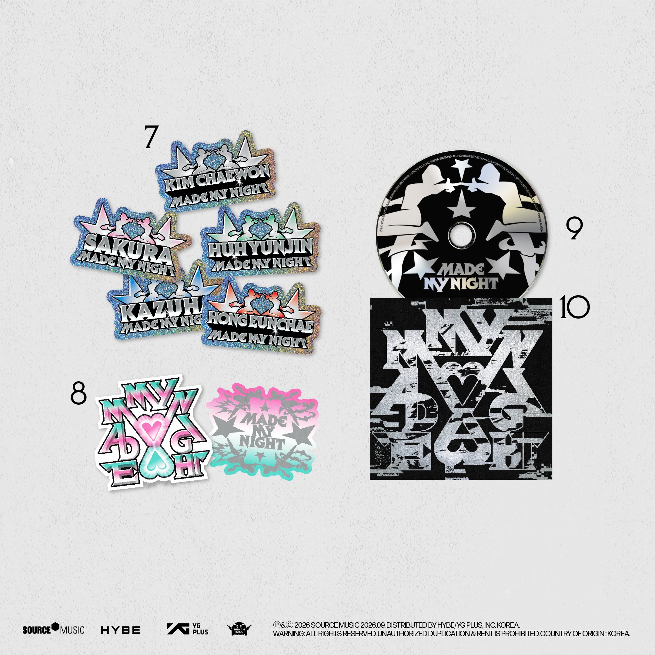 'Made My Night' (COMPACT ver.) CD Details