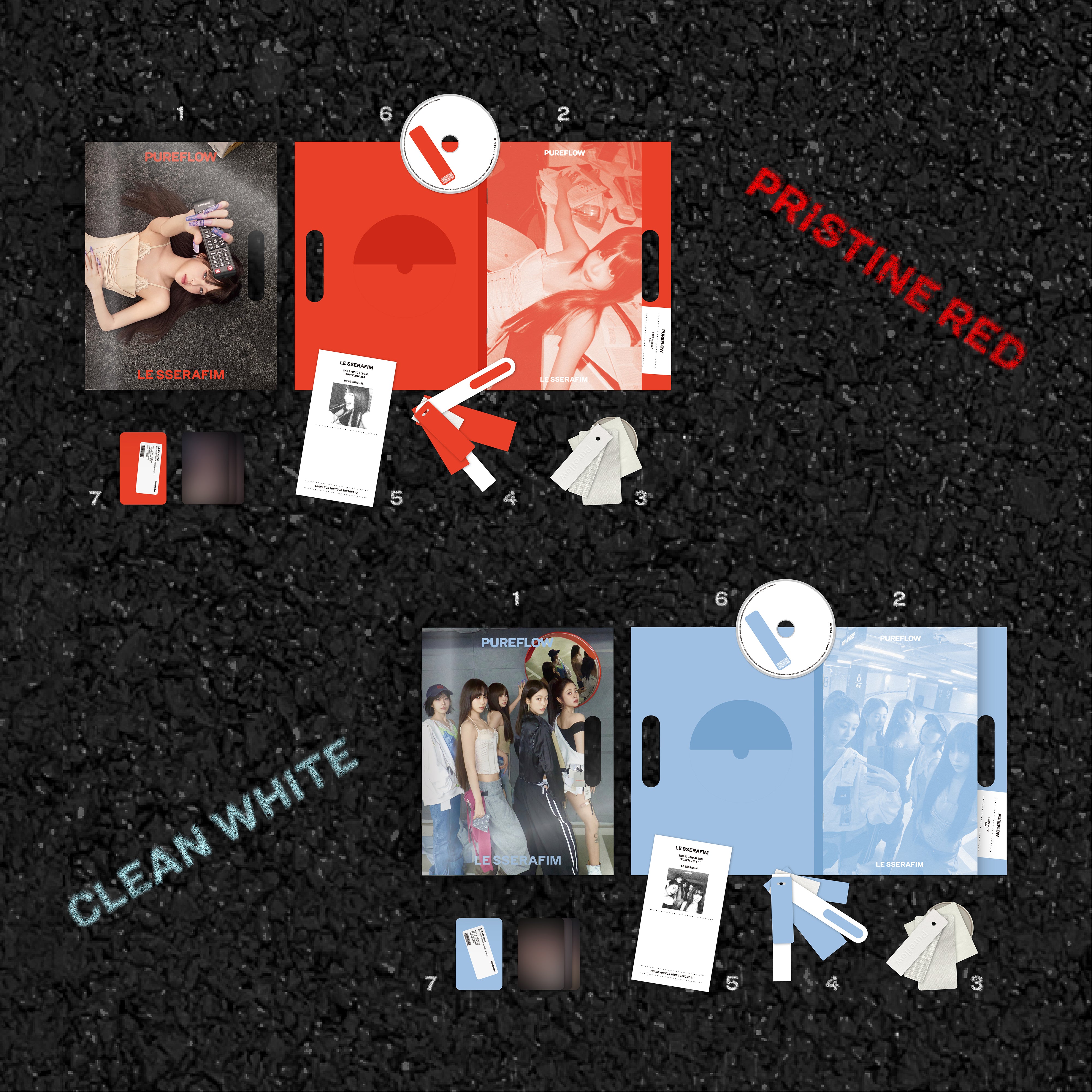 2nd Studio Album 'PUREFLOW' pt.1 (COMPACT ver.) - LE SSERAFIM