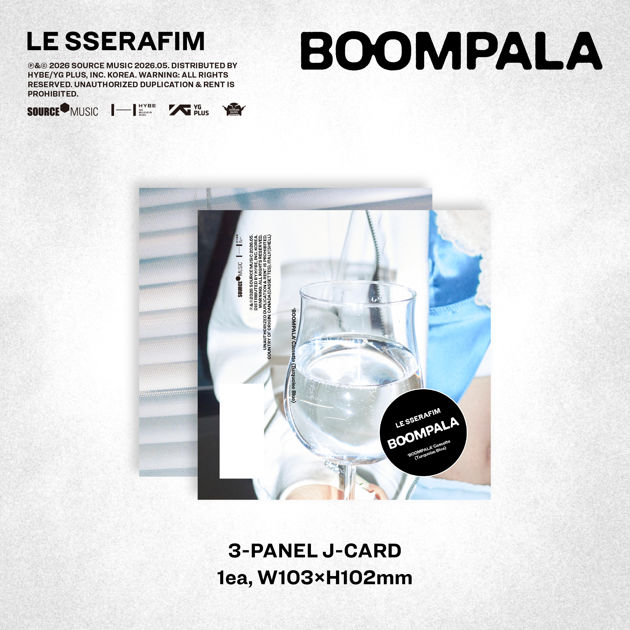 'BOOMPALA' Cassette (Turquoise Blue ver.)