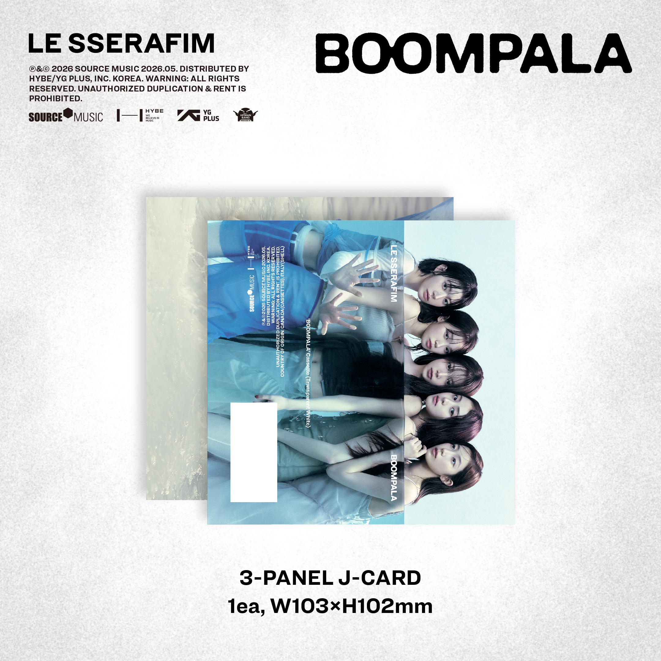 'BOOMPALA' Cassette (Transparent White ver.)