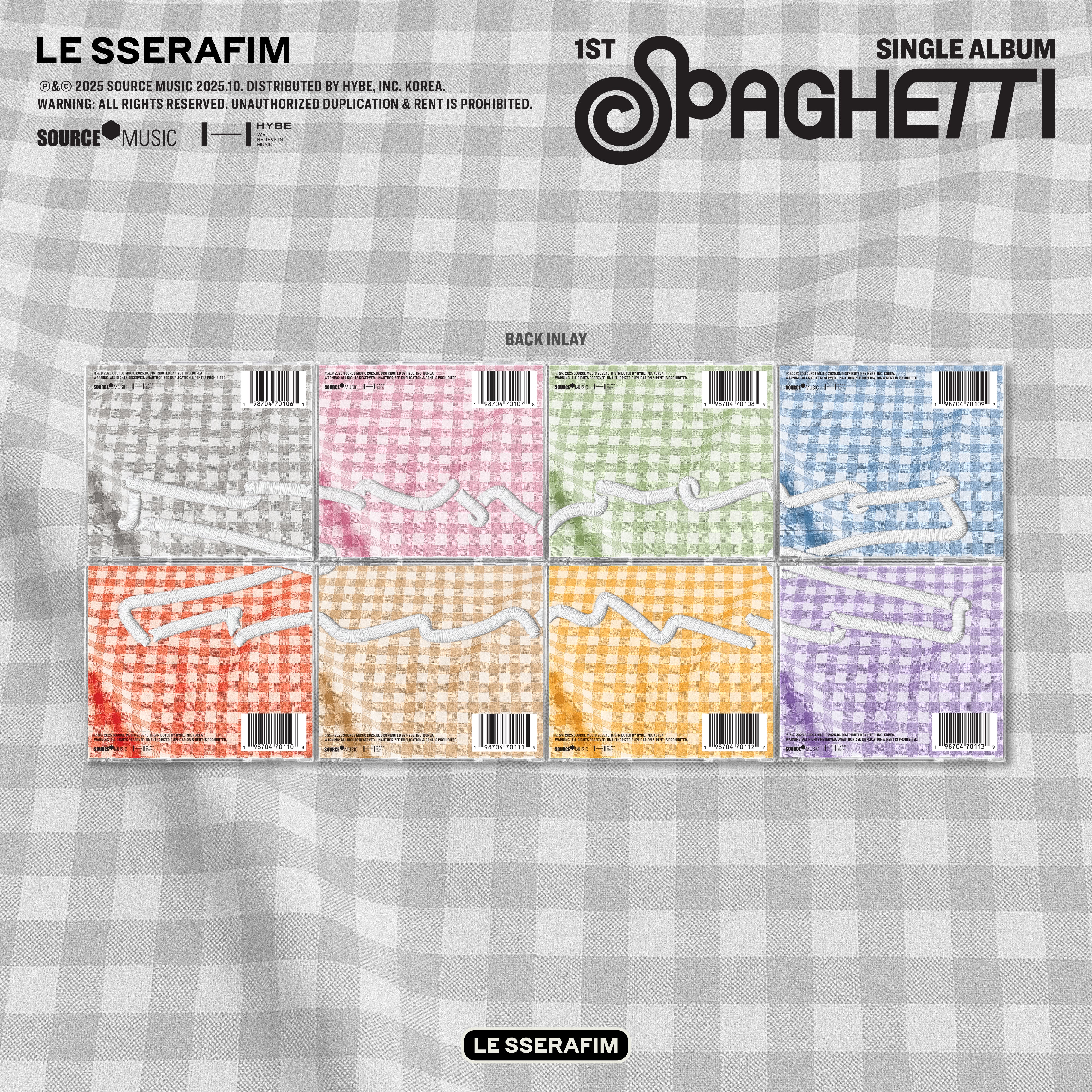 1st Single Album 'SPAGHETTI' Single CD (Parsley ver.)