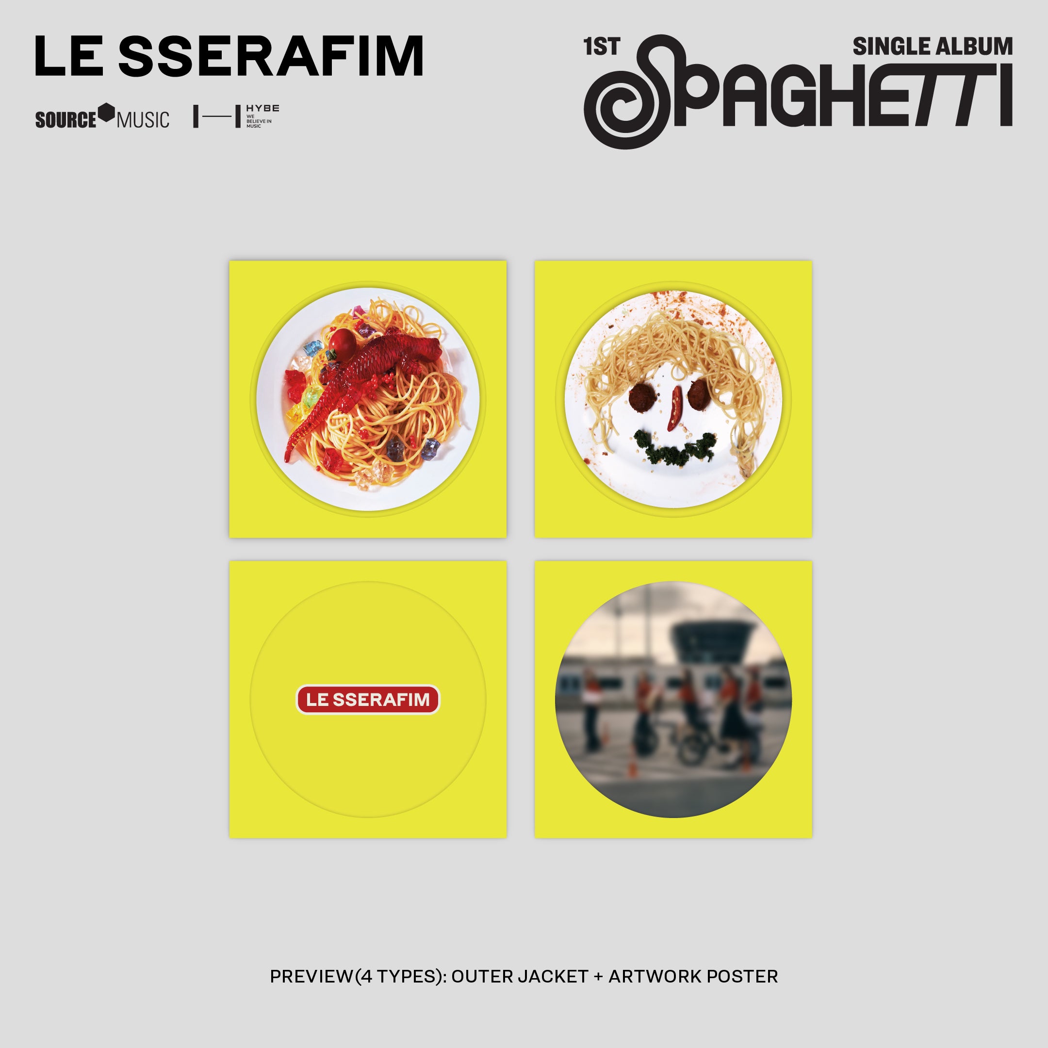 1st Single Album "SPAGHETTI" Vinyl [Neon Yellow] (D2C Exclusive)