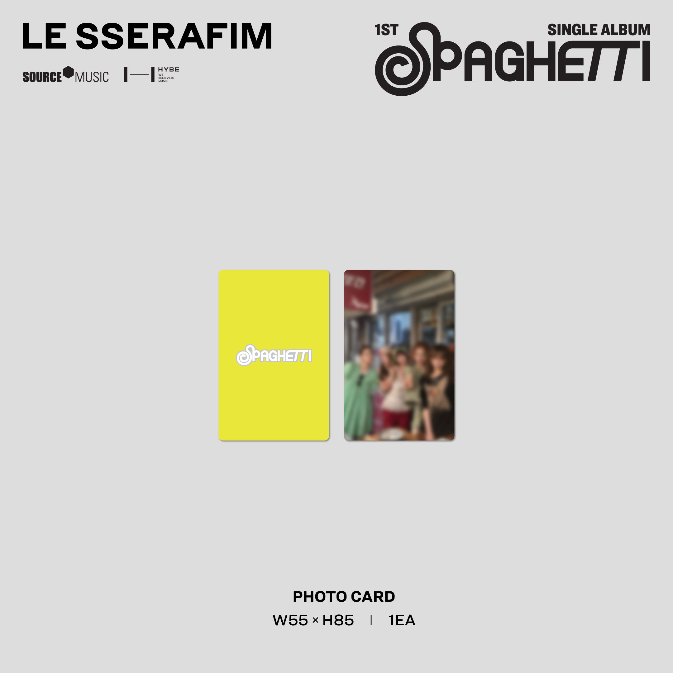 1st Single Album "SPAGHETTI" Vinyl [Neon Yellow]