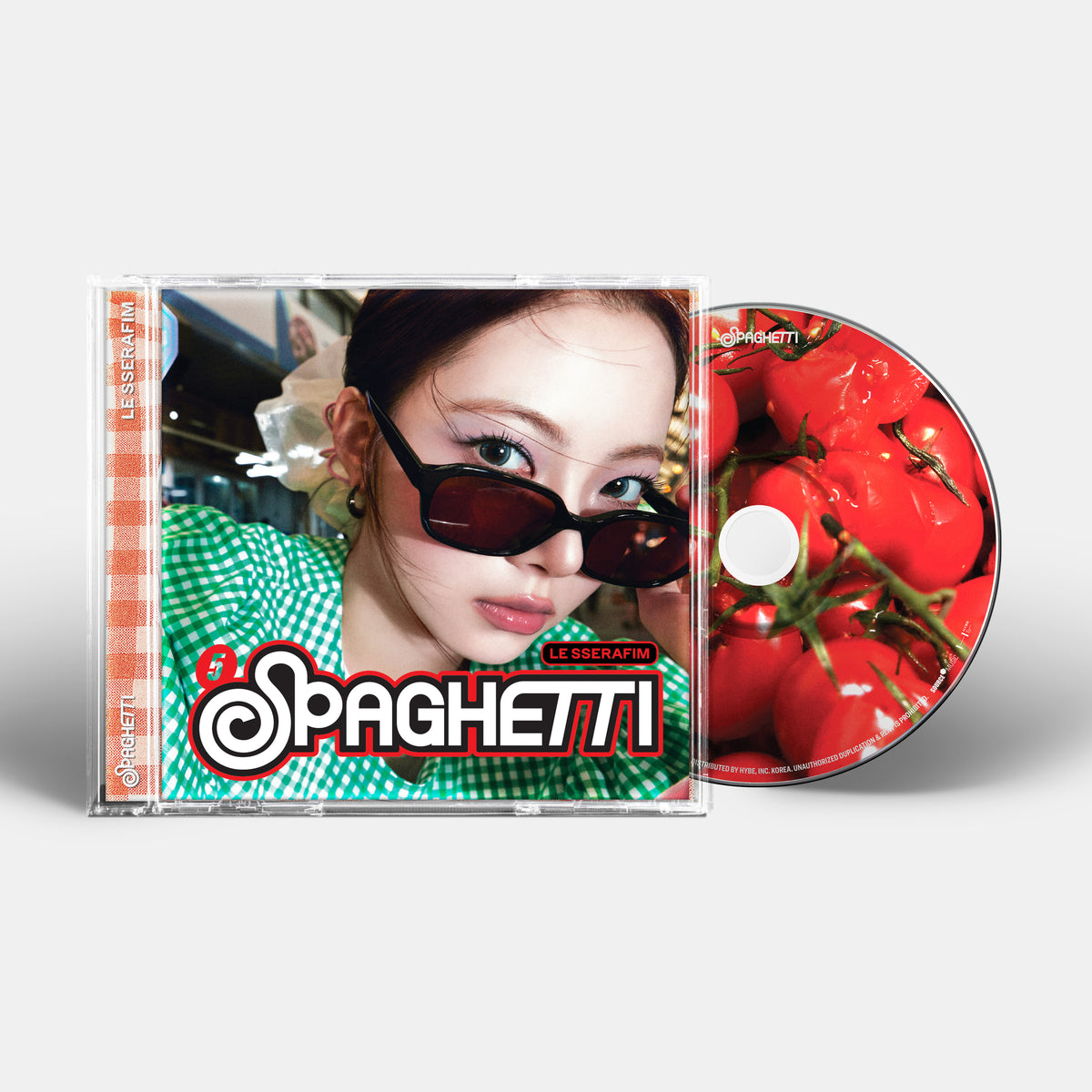 1st Single Album 'SPAGHETTI' Single CD (Tomato ver.) - LE SSERAFIM ...