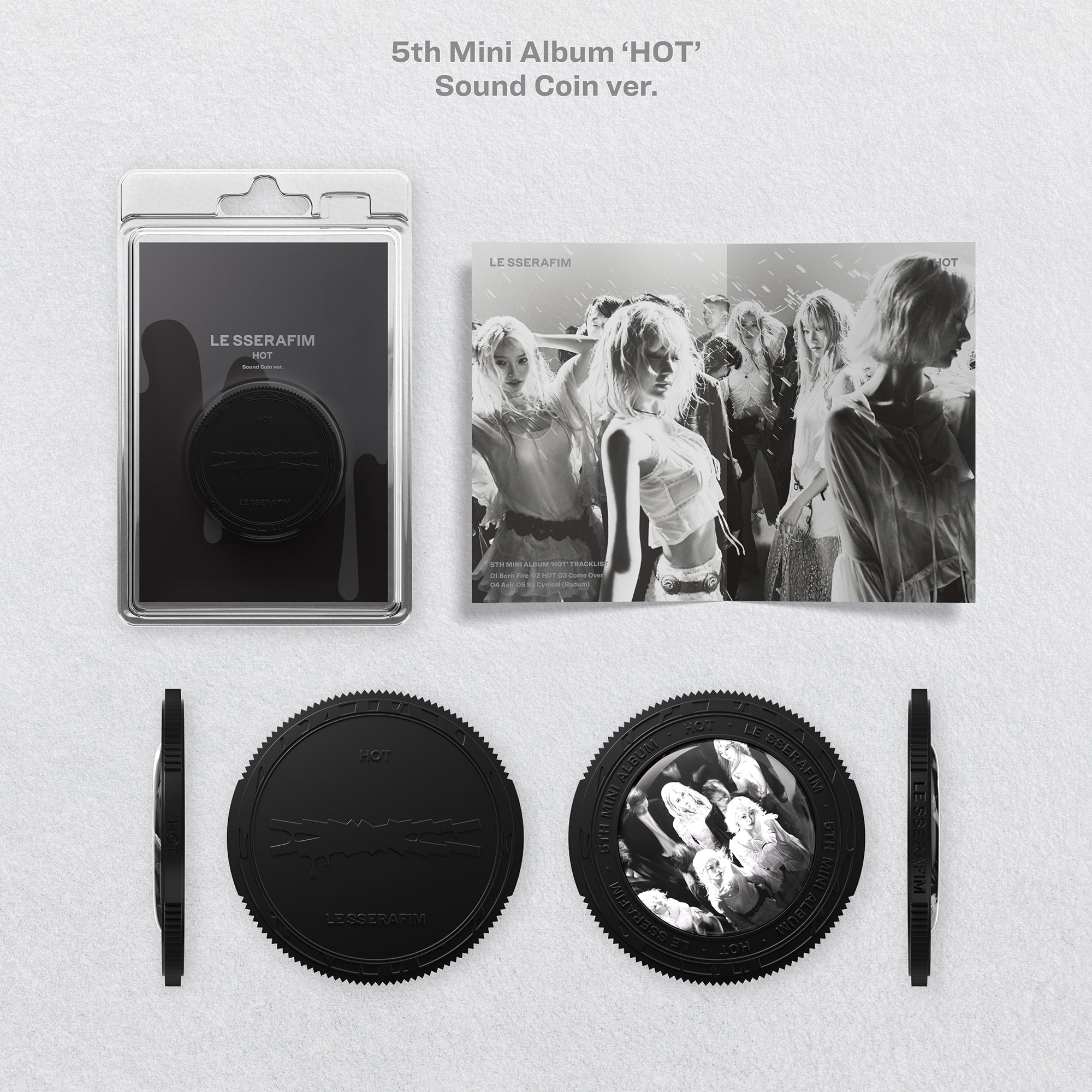 まとめ購入確認用700■  mini album 『HOT』 韓国盤CD 5th Mini Album 'HOT' (Sound Coin ver.) - LE SSERAFIM Official Store