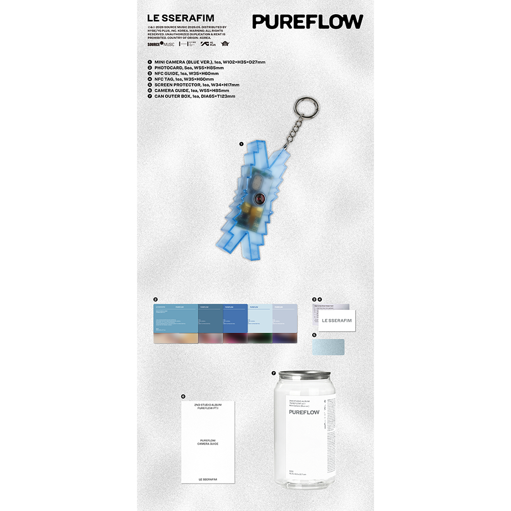 2nd Studio Album 'PUREFLOW' pt.1 Mini Camera (Blue ver.) 2