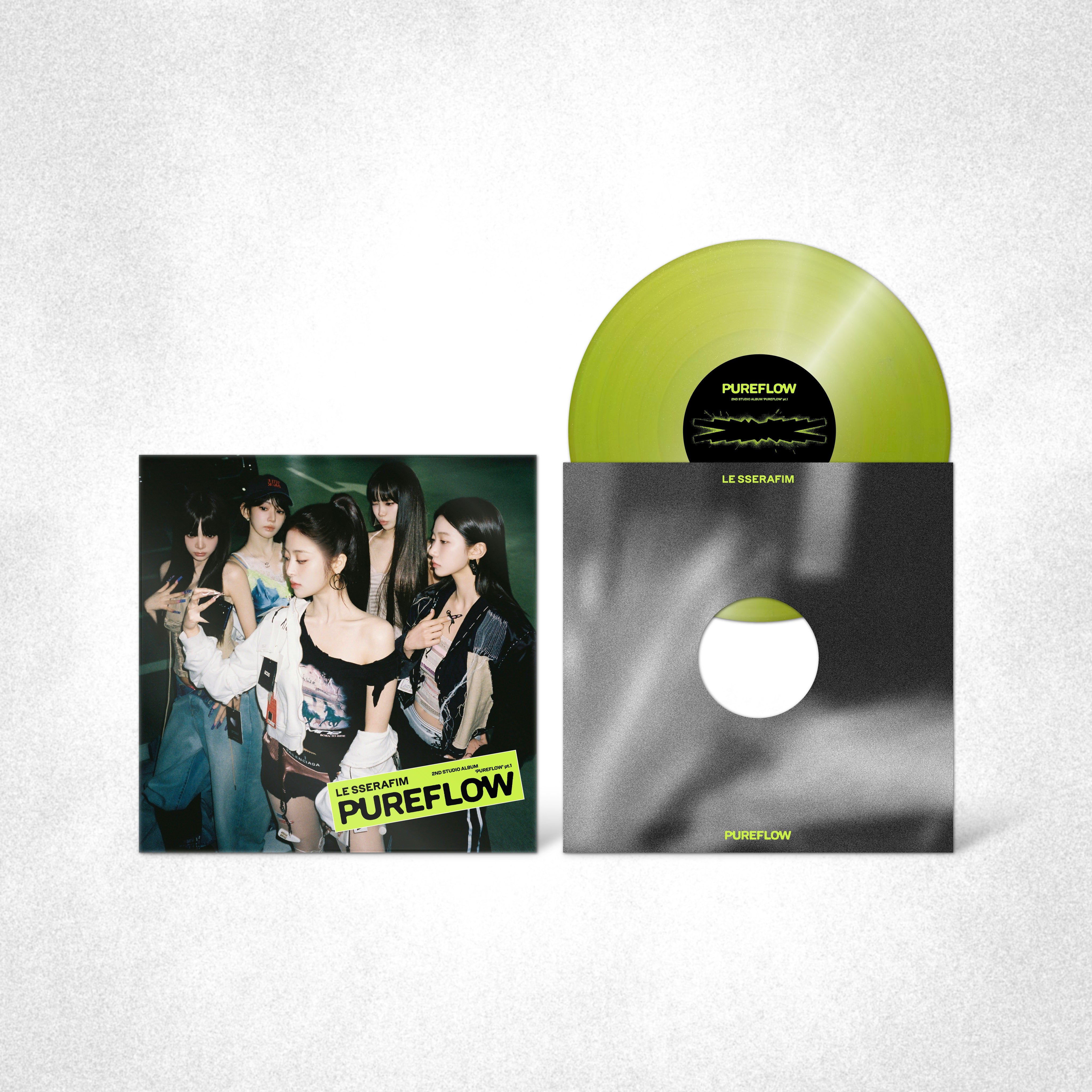 2nd Studio Album ‘PUREFLOW’ pt.1 Vinyl (Electric Yellow Glitter Ver.) (D2C Exclusive)