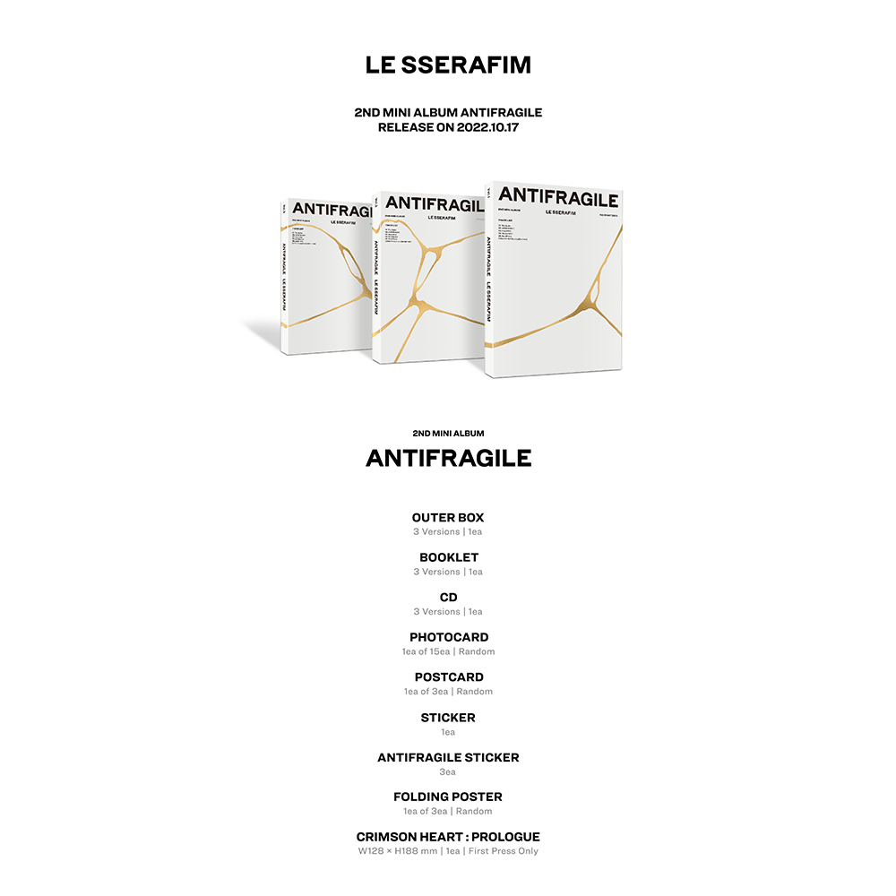 2nd Mini Album 'ANTIFRAGILE' IRIDESCENT OPAL - LE SSERAFIM Official Store